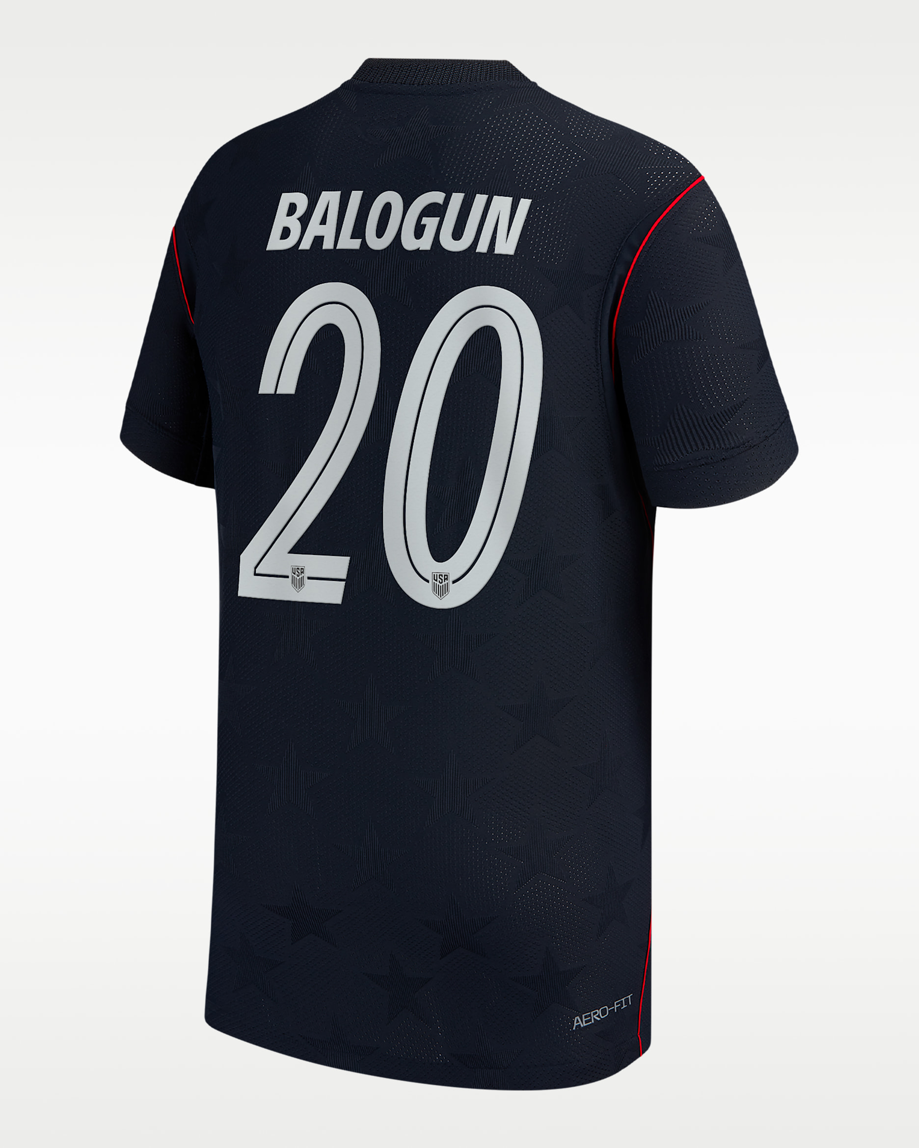 Folarin Balogun USMNT 2026 Match Away Big Kids' Nike Aero-FIT